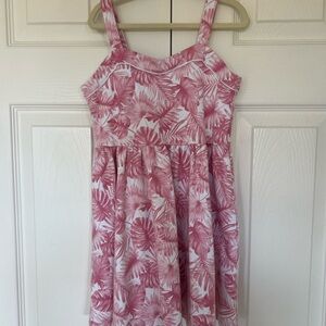 Pink Tropical Kids Dress